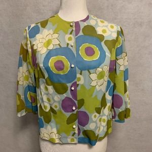 Alex Coleman Vintage Cropped  Button Down Blazer Women's Size 10